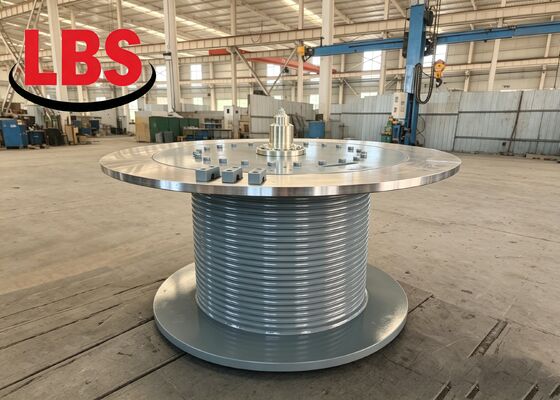 Q355D Grooved Cable Drum Left-hand 60° For Hoisting