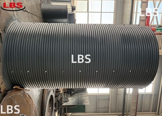 Drilling Operations  Heavy Duty Lebus Groove Drum Sleeve Bolt-On Split Type for 36.9mm Wire Rope  Winch Assembly