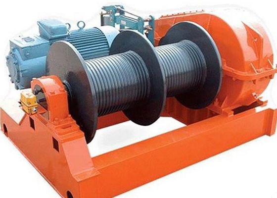 50 Ton Double Grooved Drums Electric Marine Winch For Pulling Cable