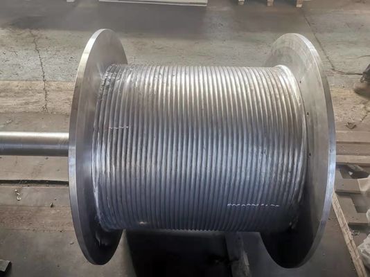 1-150 mm Groove Pitch Grooved Winch Drum για μήκος σχοινιού 10-10000 M σε εφαρμογές βαριάς χρήσης